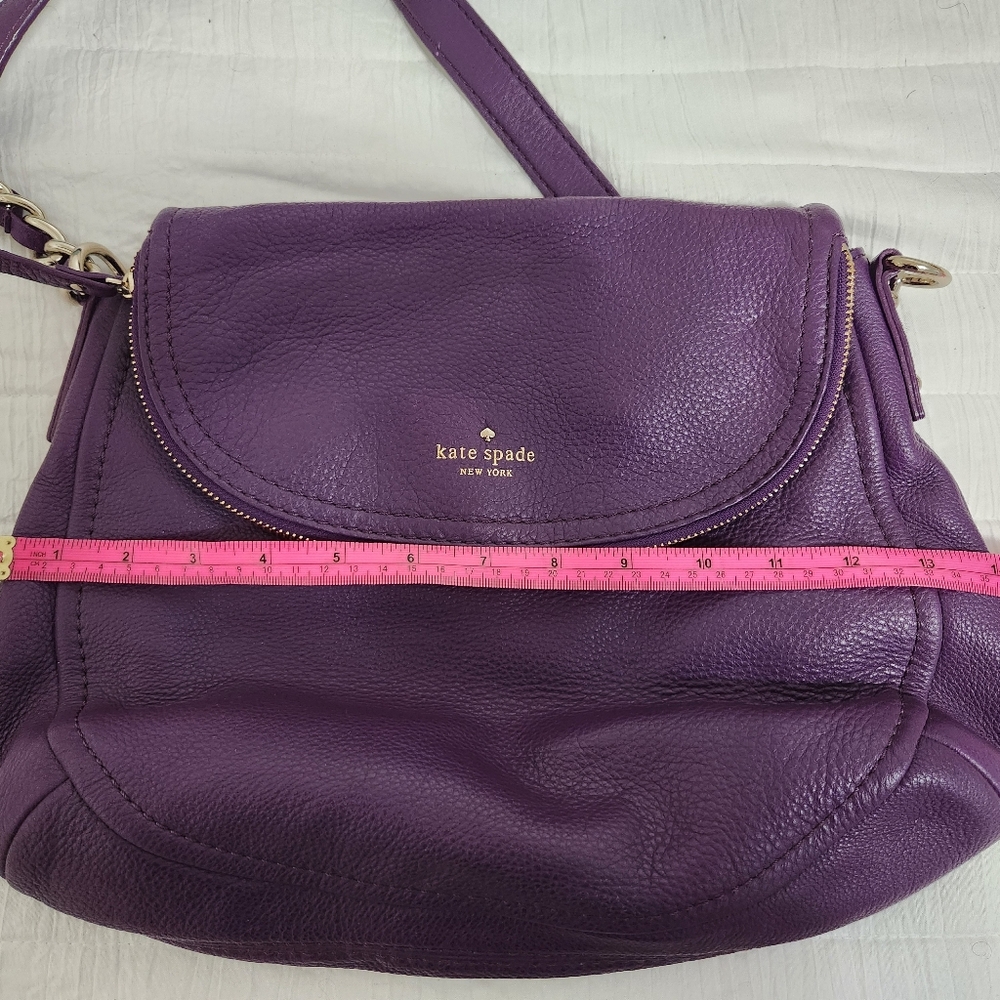 Kate Spade Purple Leather Shoulder Bag - Picture 8 of 9
